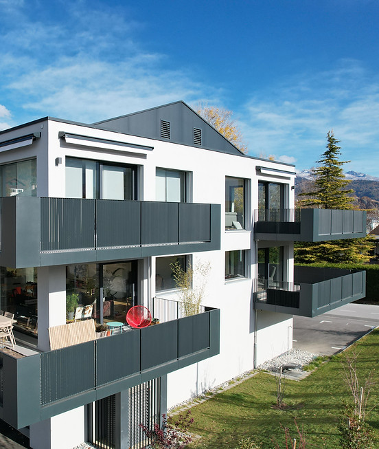 Immeuble réalisé par CGC Immo, architecture, grimisuat