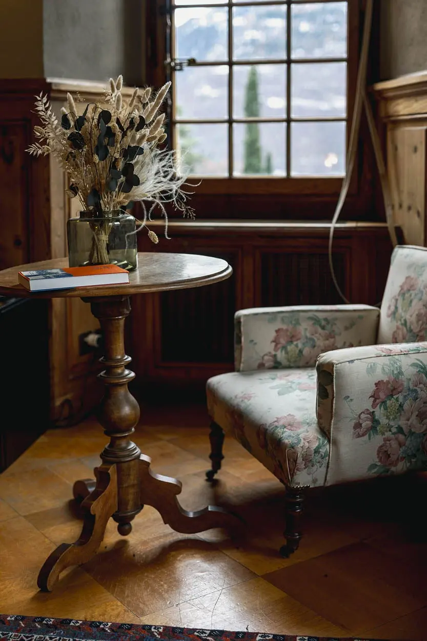 fauteuil à fleurs