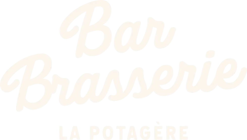 Logo bar brasserie la potagère beige