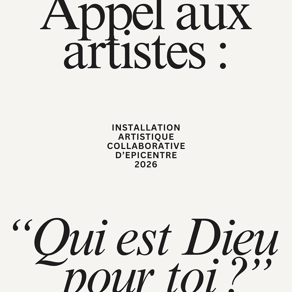 Installation artistique collaborative Epicentre 2026