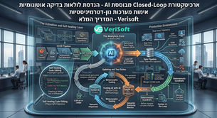 ארכיטקטורת Closed-Loop מבוססת AI: המדריך המלא להנדסת לולאות בדיקה אוטונומיות ואימות מערכות נון-דטרמיניסטיות