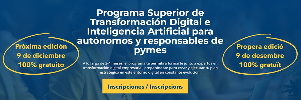 PROGRAMA SUPERIOR DE TRANSFORMACIÓN DIGITAL & IA (diciembre/abril)