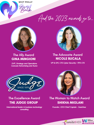 WICT Philly Gives Back Award Winners' 2023