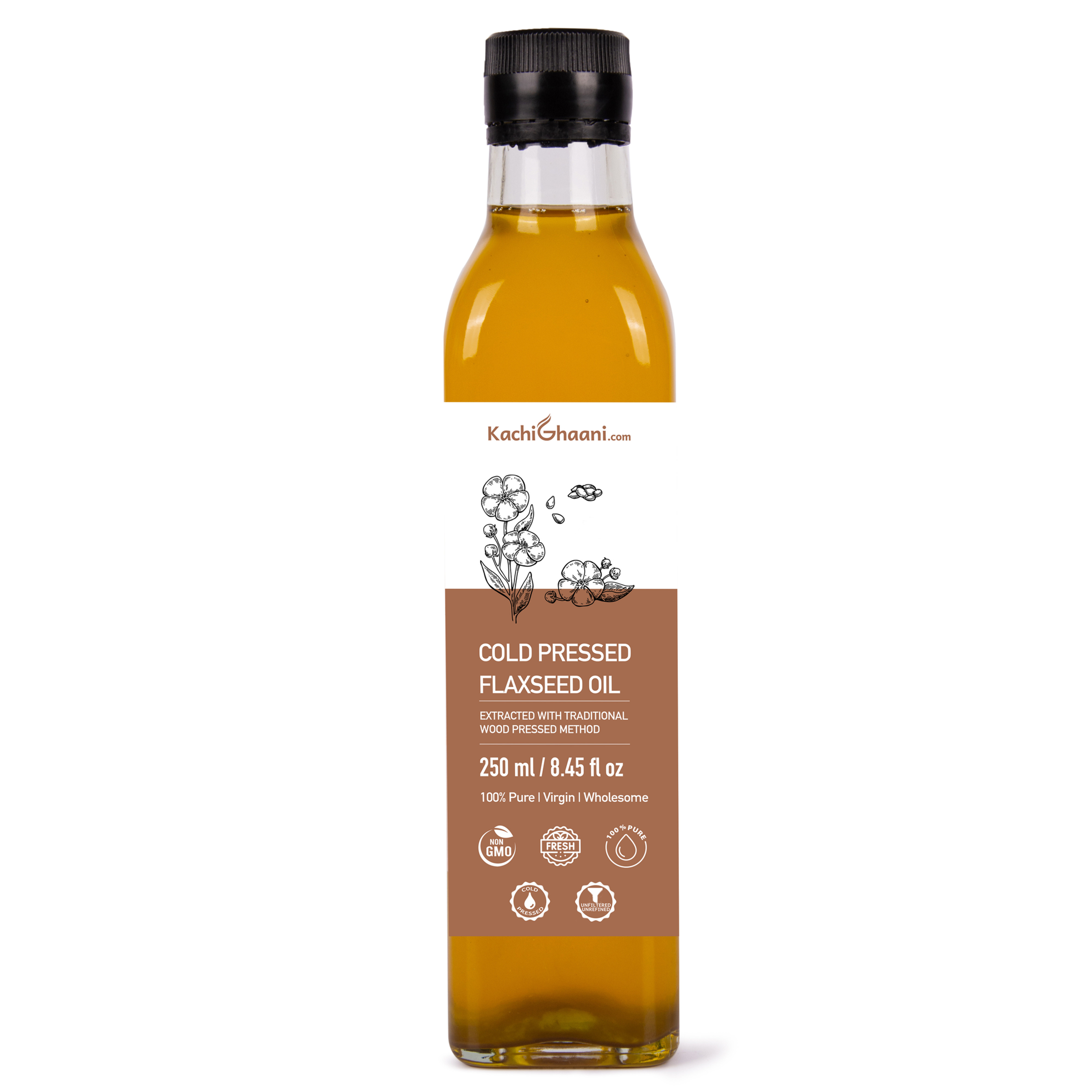 KachiGhaani Cold Pressed Flaxseed Oil