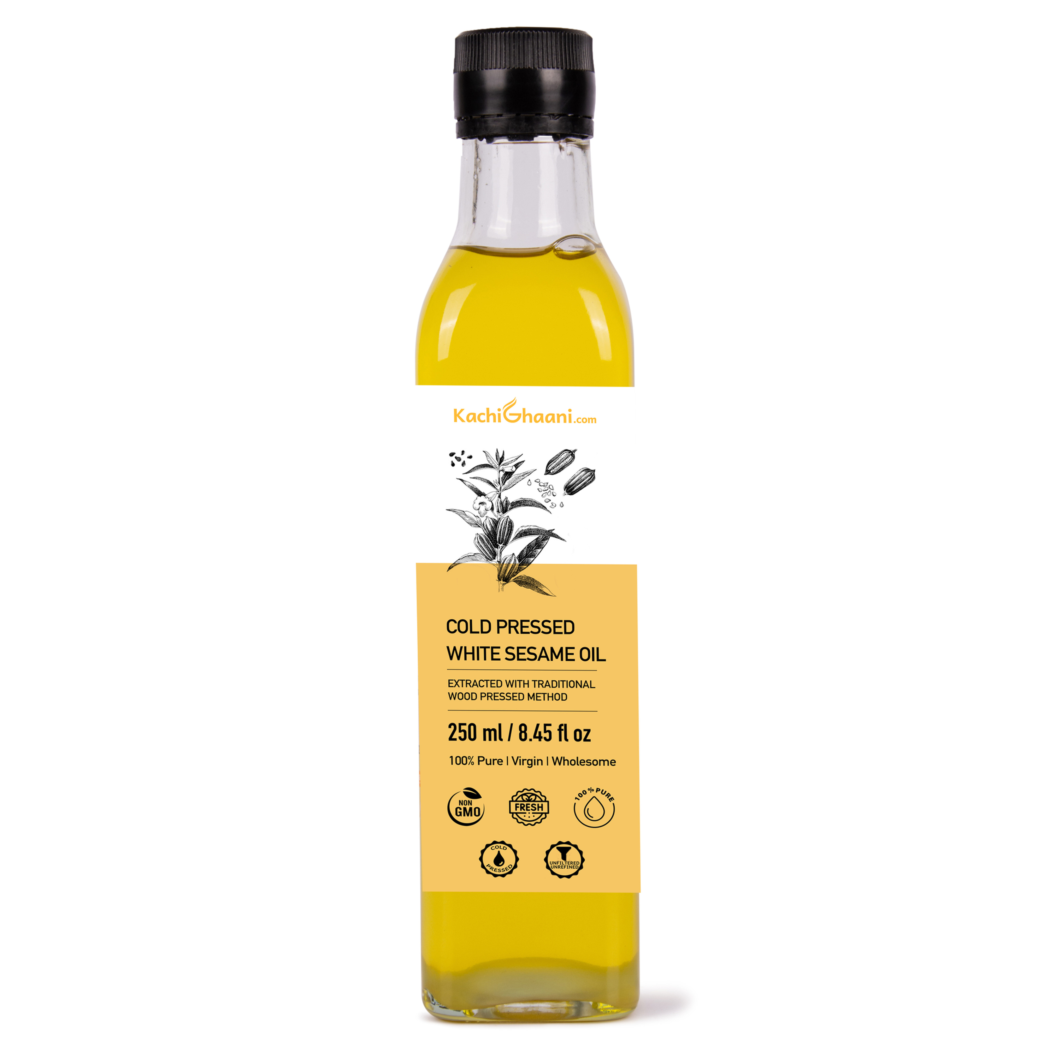 KachiGhaani Cold Pressed White Sesame Oil