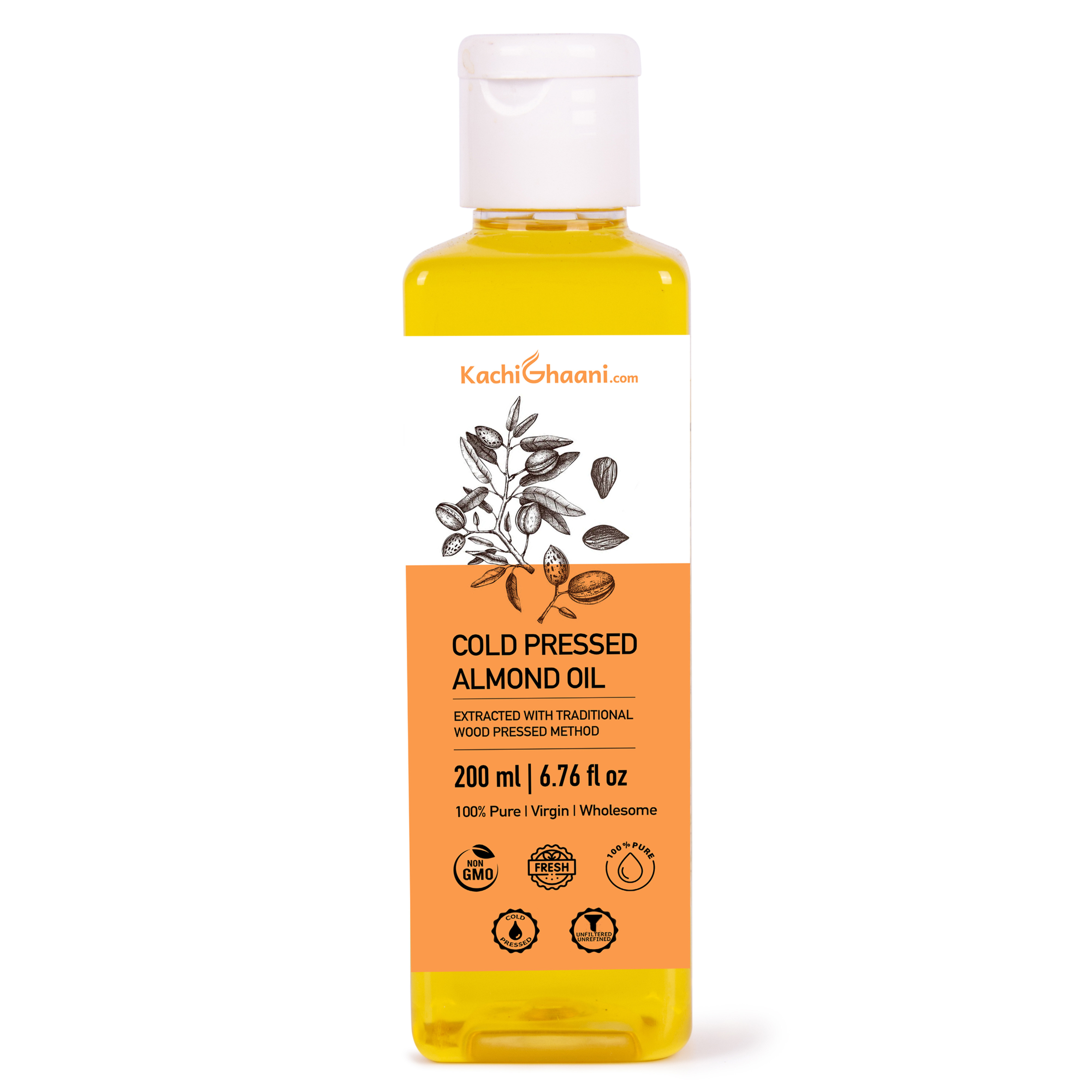 KachiGhaani Cold Pressed Sweet Almond Oil
