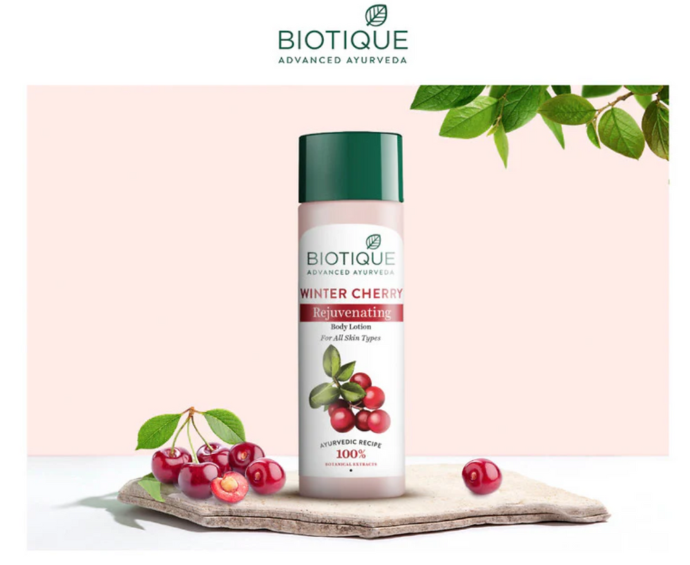 Thumbnail: Biotique Winter Cherry Rejuvenating Body Lotion