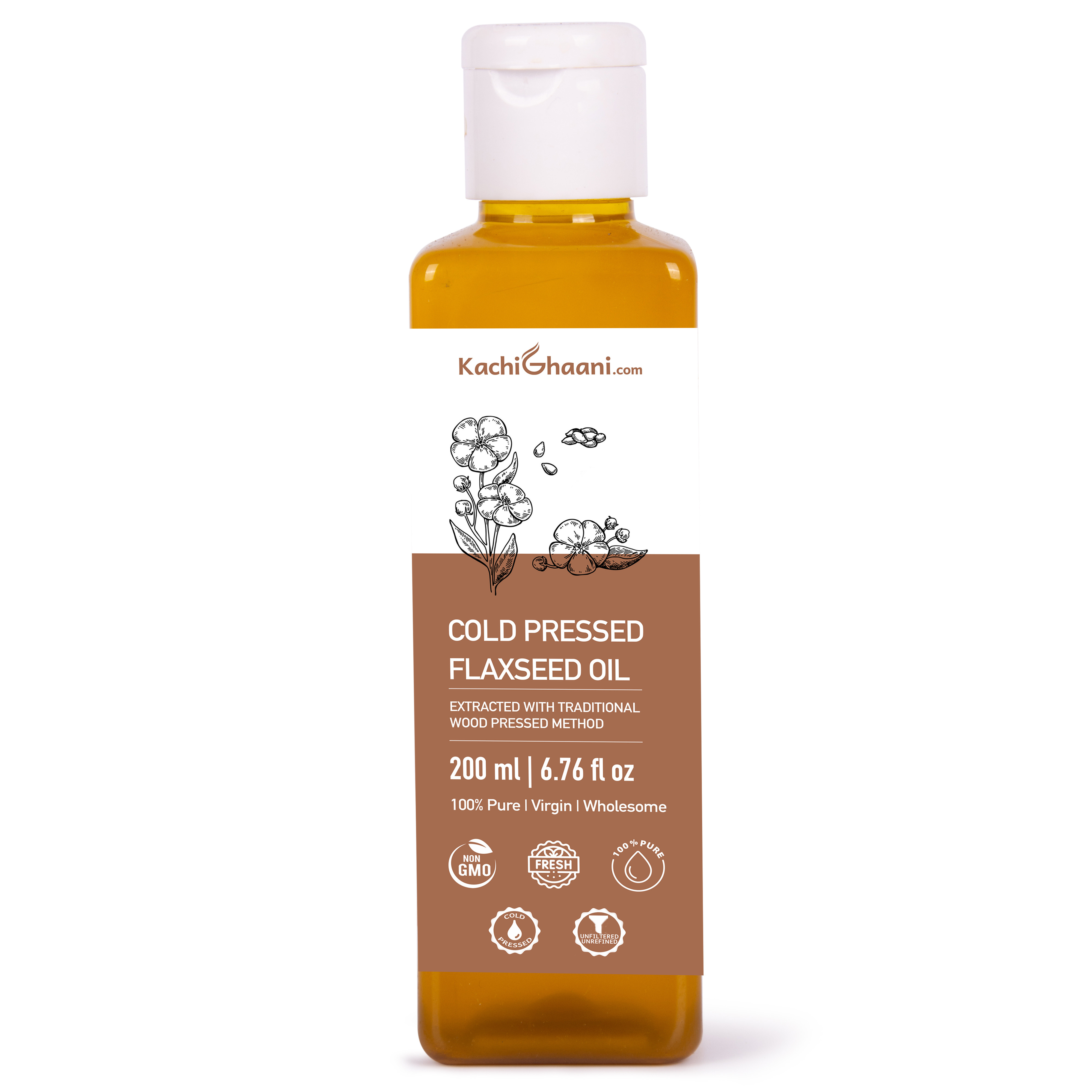 KachiGhaani Cold Pressed Flaxseed Oil
