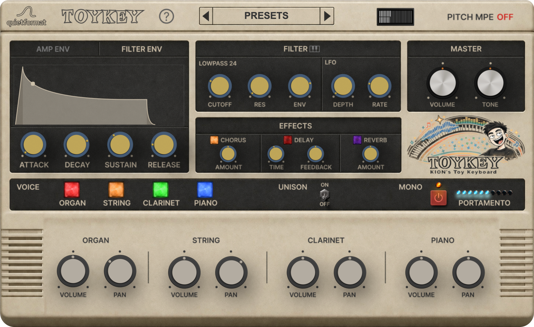 TOYKEY - Vintage Toy Keyboard Plugin (VST3 / AU / Standalone
