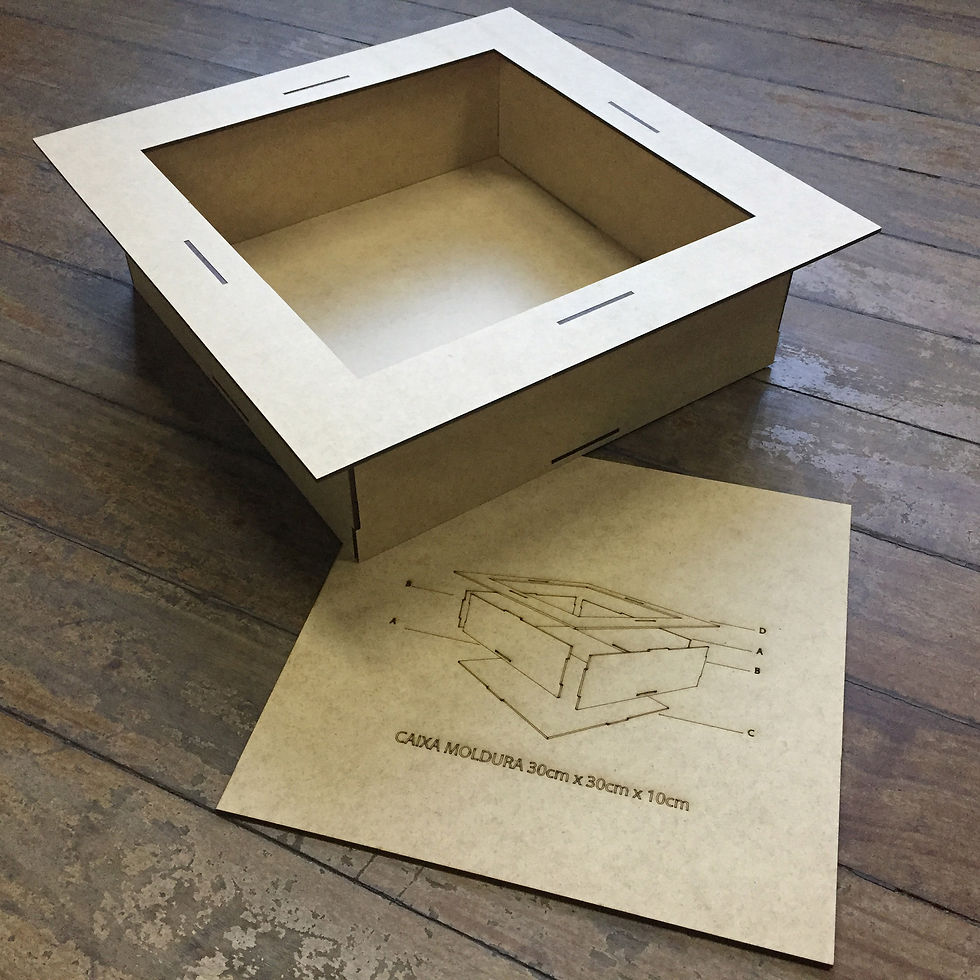 Miniatura: Caixa com moldura 30x30