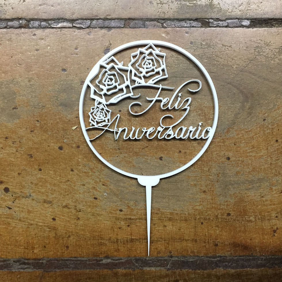 Miniatura: Enfeite de Bolo P - Feliz Aniversário