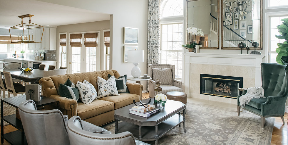 When one of Leighanne’s first clients came back to us for a full home renovation, we immediately jumped on board. Along with a full kitchen overhaul, our goal was to create a light, airy living space with a neutral color palette and a heavy dose of texture. Playful patterns introduced an element of the client’s more transitional taste while still honoring the home’s traditional architecture. We were able to transform the dated space into an inviting and timeless home that is equally equipped for the largest of dinner parties and the coziest of quiet evenings.