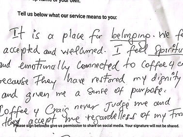 More guest feedback - Vital for our service