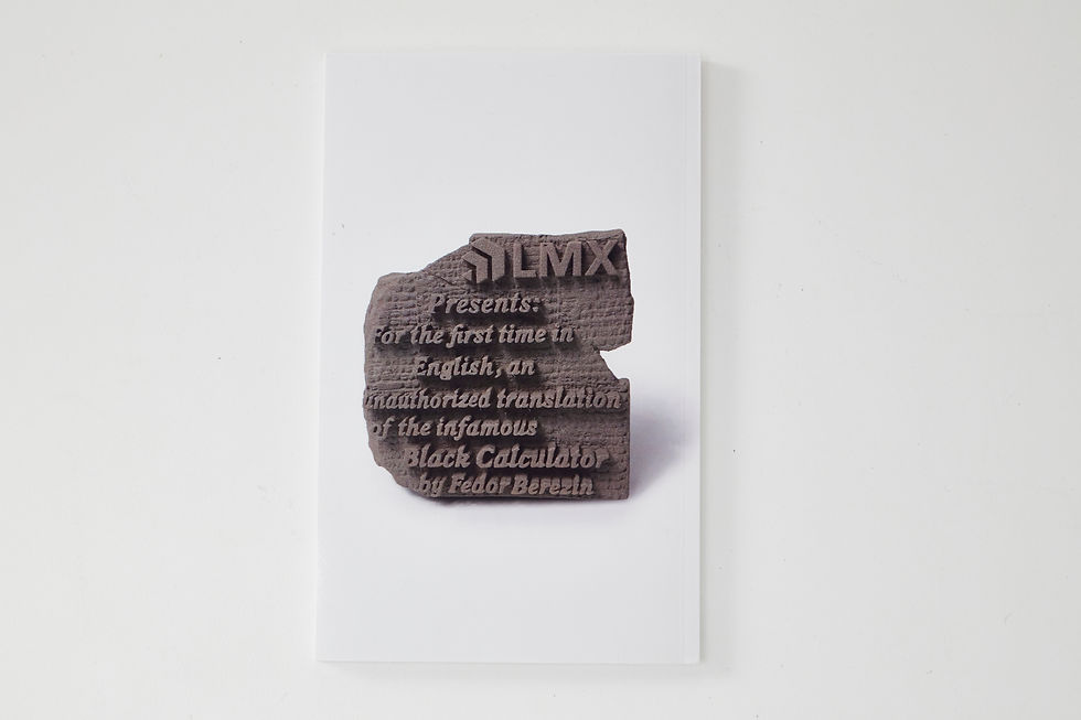 Thumbnail: LMX ULTD Lookbook | The Black Calculator by Fedor Berezin