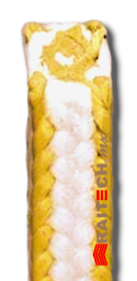 empaquetadura sintetica con aramida teflonada raitech arasoft ac , aramid gland packing raitech