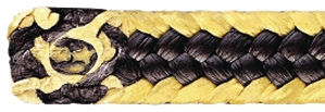 empaquetadura trenzada de kevlar / aramida con teflon GRAFITO cordon trenzado
