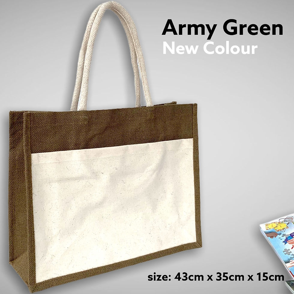 Thumbnail: Eco-conscious A3-sized jute tote bag for event giveaways and promotions