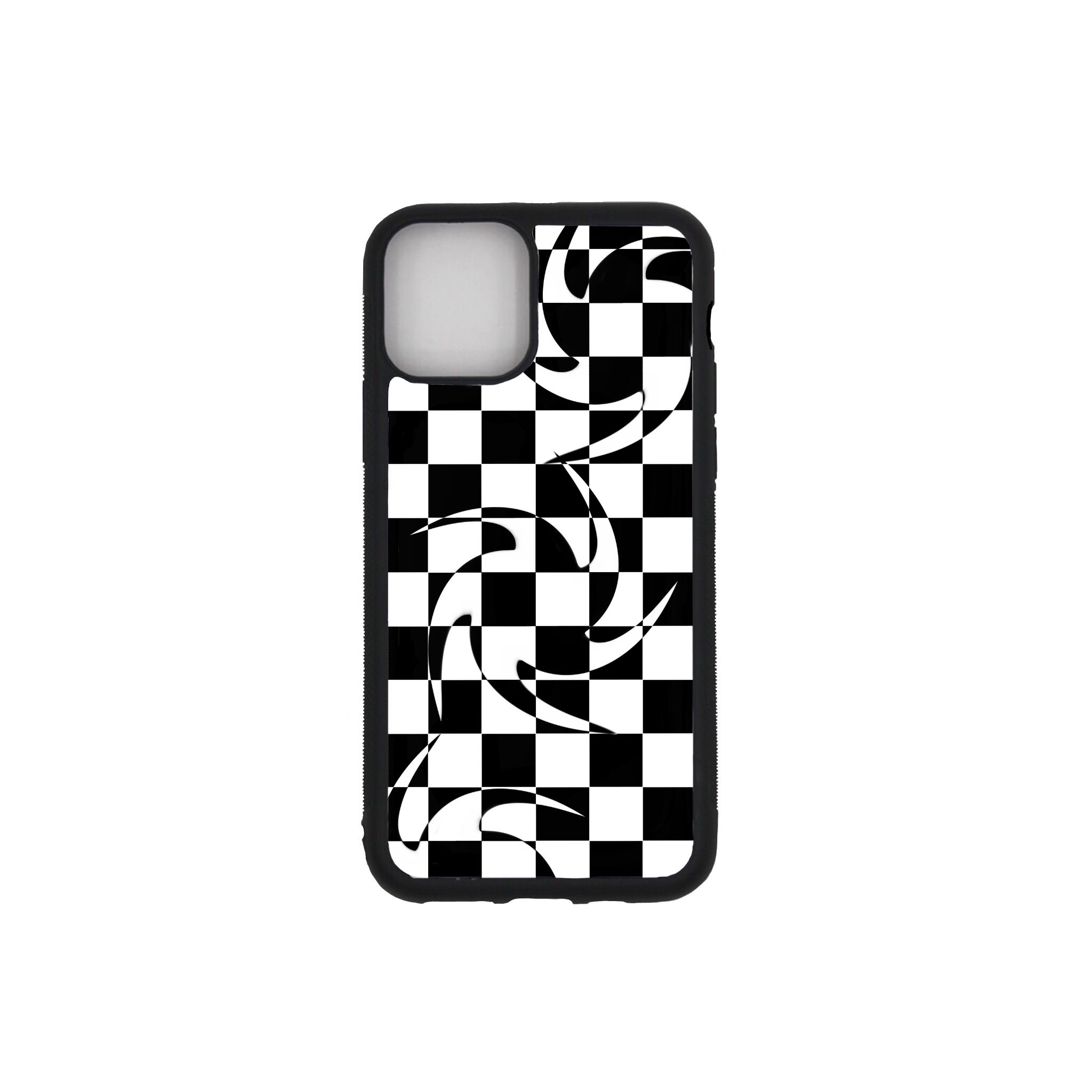 Swirl Star Checked Phone Case