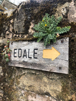 Edale Sign on the Kinder Scout Hike