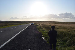 Walking Back to the Car on The Crashed Plane Hike