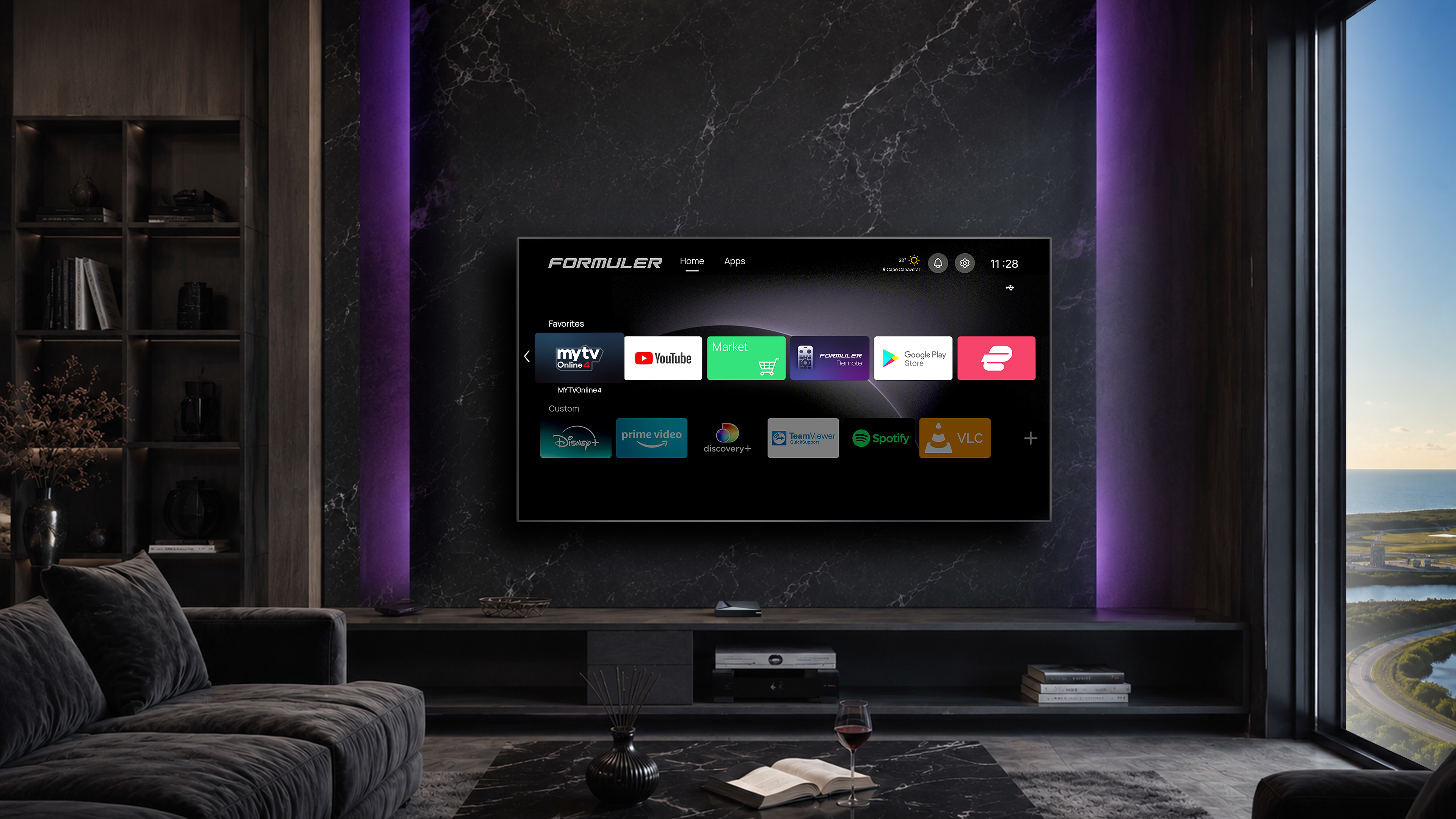Formuler Z12 Pro homescreen
