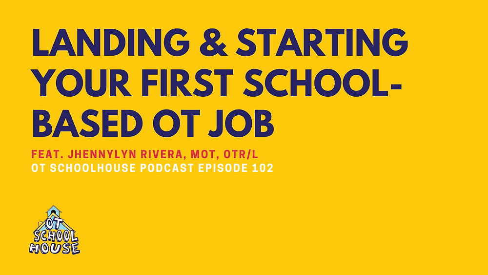 OT School House Podcast Episode 72 journal club how much of school is fine motor anyways?