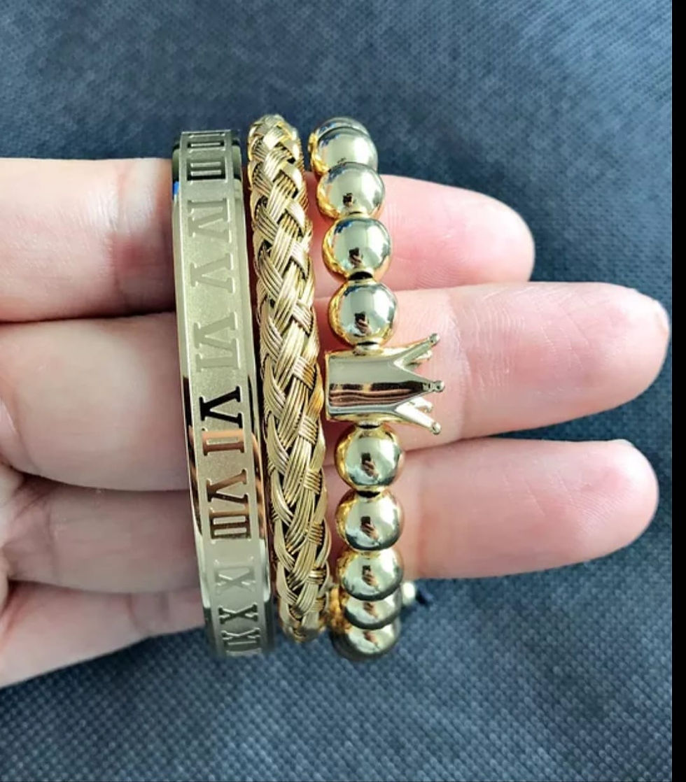 Miniature : MEN STAINLESS STEEL FASHION BRACELETS SETS