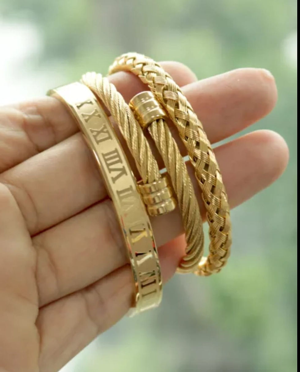 Miniature : MEN STAINLESS STEEL FASHION BRACELETS SETS