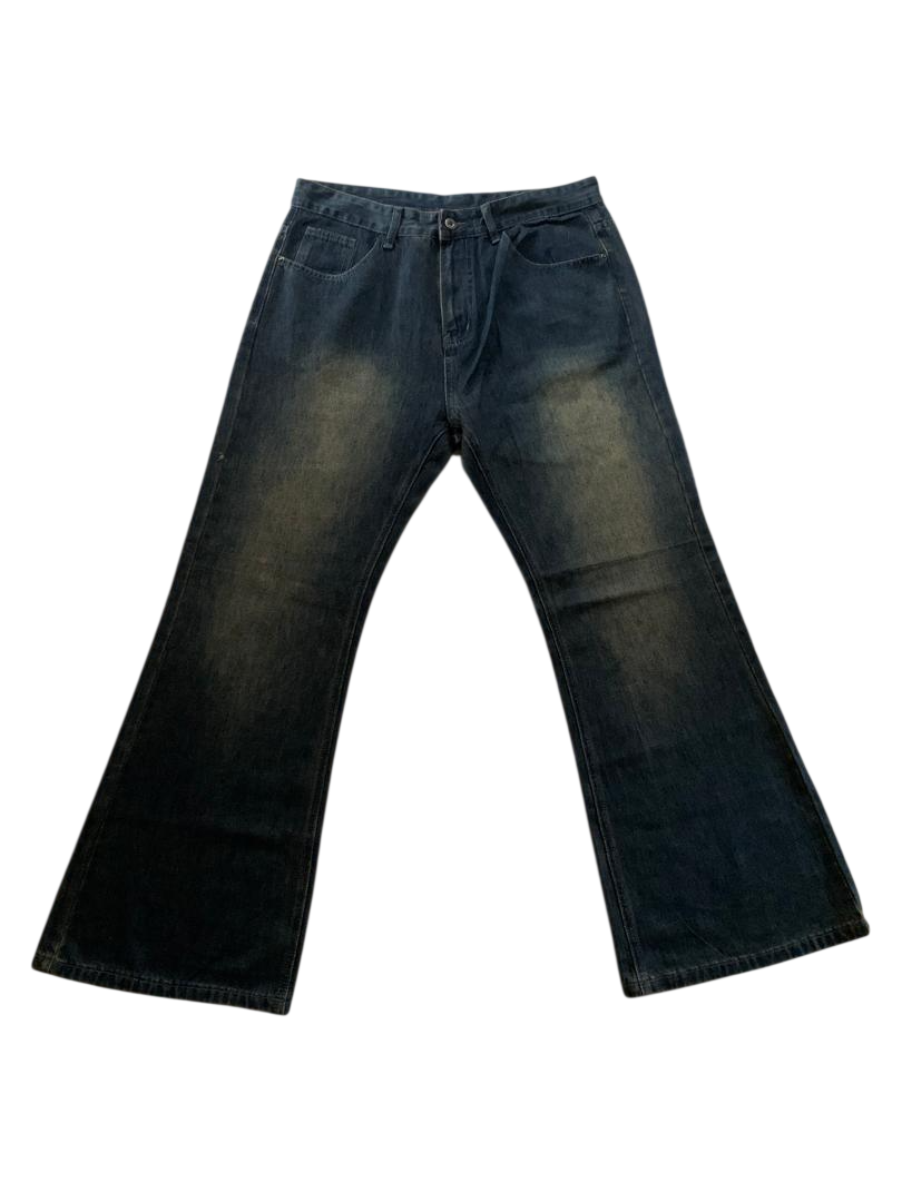 Dark Wash Flared Bootcut Denim Jeans