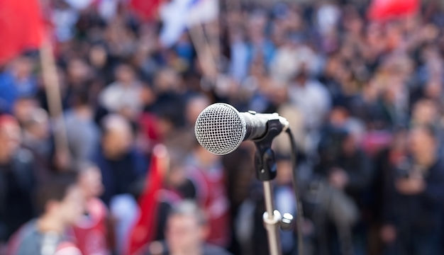 Make Your Voice Heard microphone