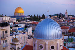 Jerusalem Old City and Temple Mount at N