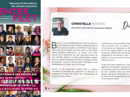 Christelle Berson à l'honneur dans L'Entrefilet !