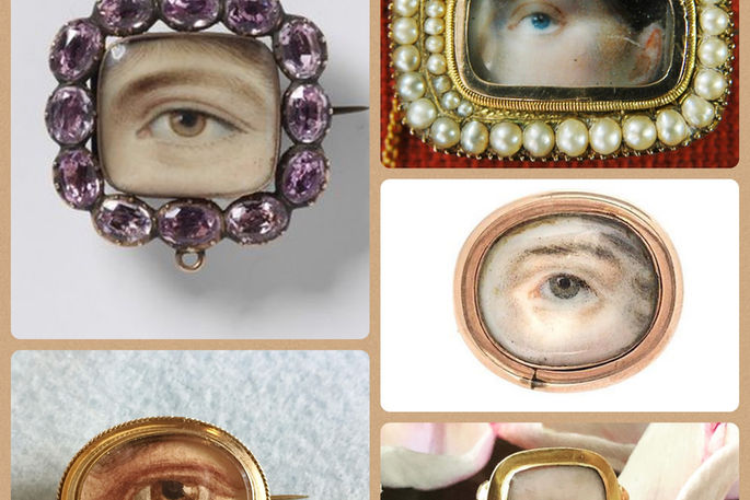 handpainted Georgian eye portraiture humans or pets