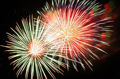 Fireworks show, fireworks exploding in the night sky