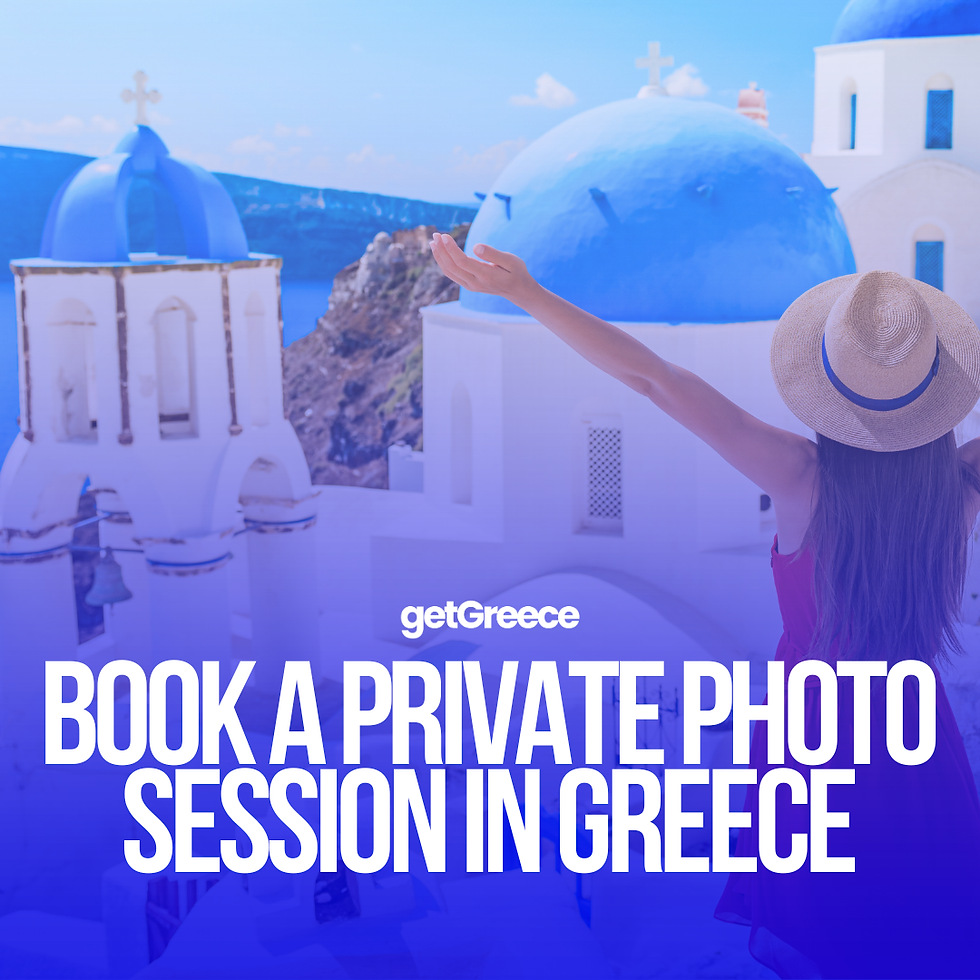 book a private photo session in greece