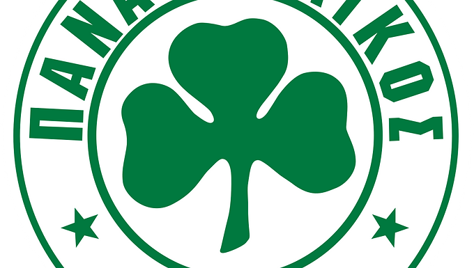 Panathinaikos FC crest with green shamrock