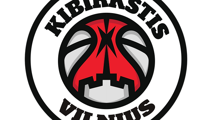 Kibirkstis Vilnius basketball club logo