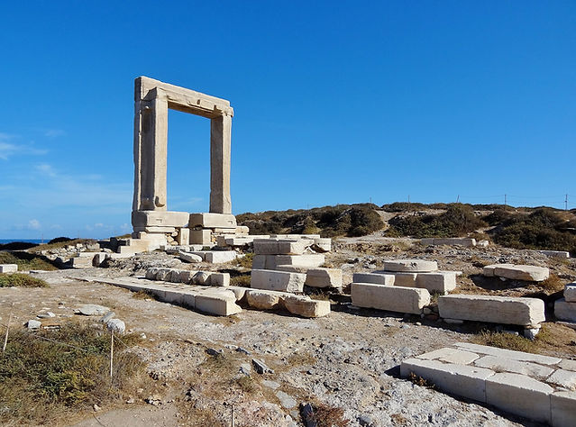 The Portara, the great marble doorway of the Temple of Apollo on Naxos
