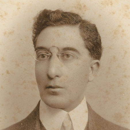 Sepia portrait photograph of the poet C.P. Cavafy