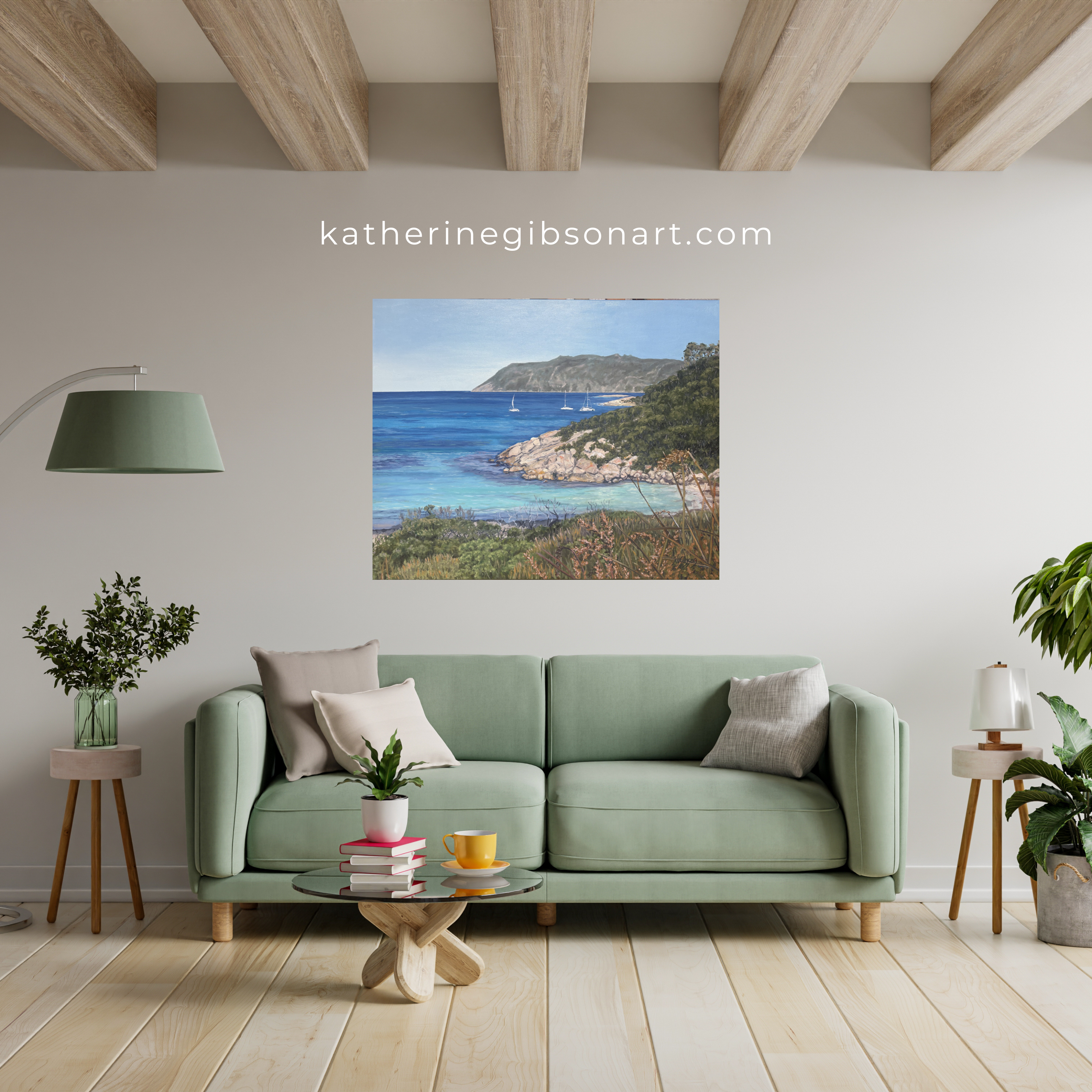 Frenchmans Bay Headland Canvas Art, Bald Head Trail, Beach House Wall Art