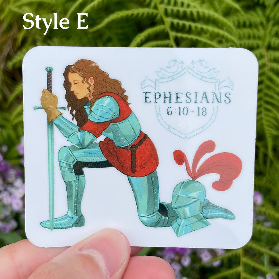 Thumbnail: Armor of God Stickers - Choose from 8 Designs!