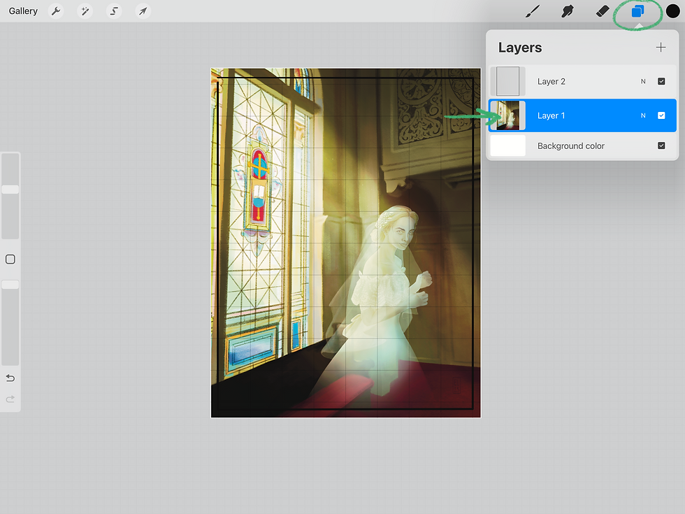 reordering layers in Procreate