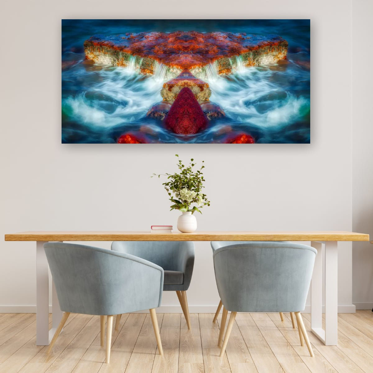 Artistic Treatment of the Vibrant Coastline at Nightcliff, NT.