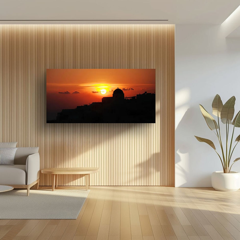 Thumbnail: Scenic sunset at Santorini, Greek Islands.