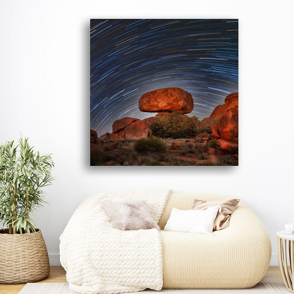 Thumbnail: Star Trails at Karlu, Karlu (The Devils Marbles) Northern Territory, Australia.