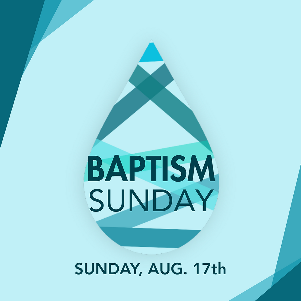 Baptism Sunday