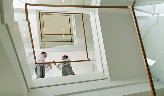 Businessmen on Staircase