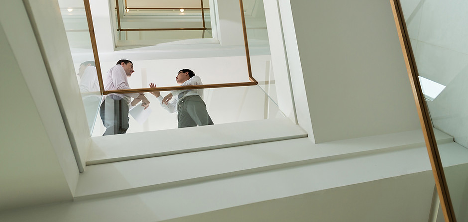Businessmen on Staircase