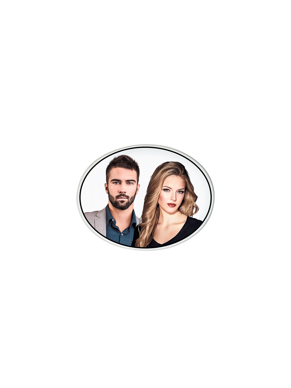Miniatura: Porcelana Oval 7x9