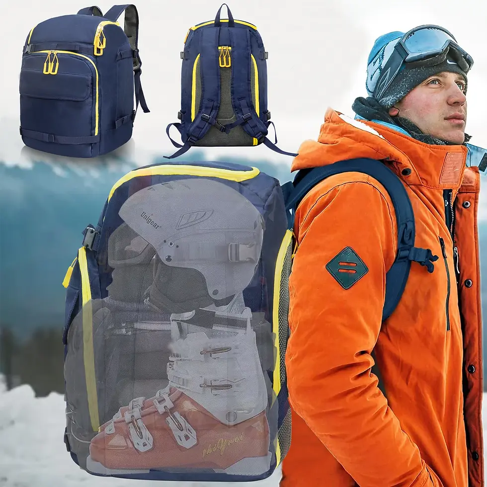 Thumbnail: WESTTUNE Ski Boot Bag 50L Large Capacity Travel Backpack Waterproof Bag for